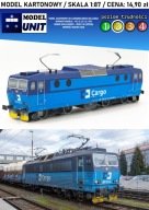 LOKOMOTYWA ELEKTRYCZNA SKODA CD CARGO MODEL KARTONOWY SKALA 1:87 ModelUNIT