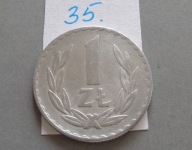 1 złoty z 1974 roku , ŁADNY