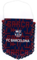 Oficjalnie licencjonowany proporczyk FC BARCELONA flaga BARCA herb 13 x 10