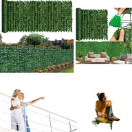 Osłona balkonowa Gotel zielone liście 300 x 100 cm tworzywo sztuczne