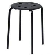 TABORET STOŁEK KUCHENNY METALOWY CZARNY 45CM METALOWY WYTRZYMAŁY