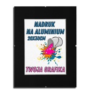 Spersonalizowana blacha aluminiowa z własnym nadrukiem 20x30cm w oprawie