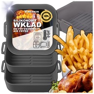 3X WKŁAD SILIKONOWY DO AIR FRYER FRYTKOWNICY FORMA WIELORAZOWA