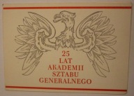 25 LAT AKADEMII SZTABU GENERALNEGO 12 XII 1947 - 12 XII 1972 r. - PIECZĄTKA