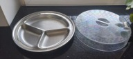 Półmisek dzielony 28 CM talerz z przykrywa