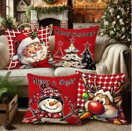 Zestaw poszewek na poduszki 45x45 DRUGI ZESTAW -50% - Świąteczna Atmosfera