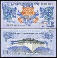 BNB - BHUTAN 1 Ngultrum 2006 nr I 03764883 # P27 # UNC