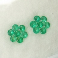 Szmaragd naturalny Brylantowy na złoty pierścionek, sygnet - VS +! - 0.1 ct