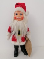 STARY KRASNAL KRASNOLUDEK ŚWIĘTY MIKOŁAJ LALKA CELULIDOWA TWARZ 60cm Nr.4