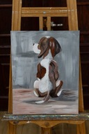 Dorota Szymańska, bez tytułu , akryl na płótnie 40 x 50