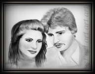 Karykatury ze zdjęcia na ślub lub rocznicę