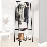 Stojak na ubrania 154 cm - nowoczesny, metalowy, 5 haków
