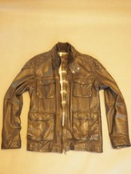 Kurtka skórzana męska parka NEXT skóra R-L