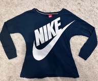 Bluza M rozciągliwy materiał bawełna bluzka na długi rękaw duży napis