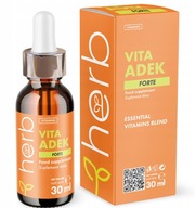 HERB VITA ADEK 30ml WITAMINA A+D3+E+K2 KROPLE DLA RODZINY W PŁYNIE LIQUID