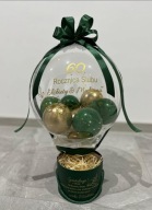 Personalizowany Flower Box z Balonami na Rocznicę Urodziny Flowerbox