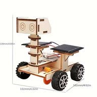 Drewniane Puzzle 3D Robot solarny DIY