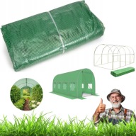 FOLIA NA TUNEL OGRODOWY SZKLARNIA FOLIAK ZAMIENNA UV-4 4x2,5m 10m² ZIELONA