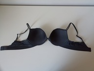 Śliczny biustonosz Calvi Klei bezszwowy czarny push-up