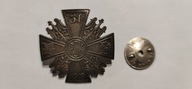 Odznaka 31 Pułk Strzelców Kaniowskich + legitymacja
