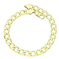 84339 BRANSOLETKA 14K POZŁACANA 25 CM 8,5 MM splot pancerka
