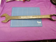 duży klucz płasko oczkowy odgięty calowy rozm. 1.7/8" AF GEDORE No.1B dł.54