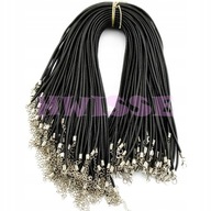 Baza Naszyjnika Czarna Sznurek 45cm