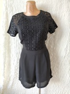 Boohoo kombinezon koronka krótkie spodenki r. 42