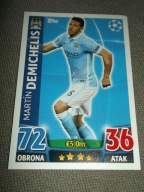 MATCH ATTAX 2015-2016 Manchester City FC Martin Demichelis 39