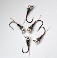 SZTUCZNA MUCHA NIMFA JIG #10 Jig Black red
