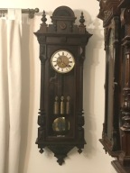 Ciekawy,wiedeński zegar kwadransowy