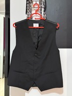 N Kamizelka Black garniturowa klasyczna głęboka czerń L