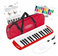 Pianino harmonijka 32 klawisze Melodyka Melodica cantabile czerwona