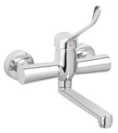 Bateria umywalkowa ścienna Ferro Algeo Medico srebrny