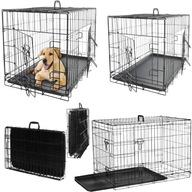 KLATKA KOJEC METALOWY WIELOFUNKCYJNY DLA PSÓW KOTÓW ROZMIAR 91 X 62 X 70