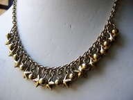 Piękny złoty naszyjnik łapacz snów ruchome elementy srebro 925 pozłacane