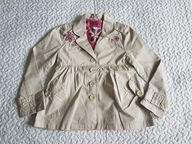 Wójcik piękna kurteczka na wiosnę i lato beżowa i róż jak nowa roz 128