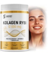 Kolagen Rybi 12000mg, Kwasy Hialuronowy, Witamina C, Q10