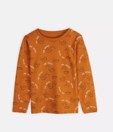 Bawełniana koszulka z nadrukiem „Dinozaury” – długi rękaw – 98 (~ 3 lata)