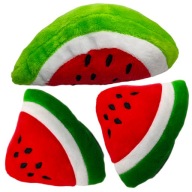 Zestaw ZABAWEK Dla Psa 3 PLUSZOWE Zabawki ARBUZY Arbuz Kawałki z PISZCZAŁKĄ