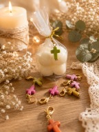 Podziekowania dla gości świeczka bubble BRELOK baby shower komunia chrzciny