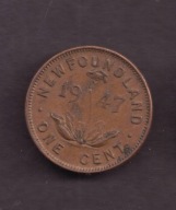 Kanada - Nowa Funlandia - 1 Cent 1947 rok
