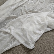 Firana gotowa, woal haftowany z ołowianką, szer. 4,0m x wys. 2,40m, F3