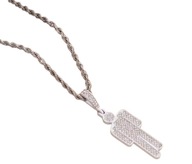 Naszyjnik wisiorek chain Billie Eilish bad guy Biały prezent