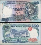 BNA - MALEZJA 50 Ringgit 1995 BB 8720320 # P31C # XF/UNC