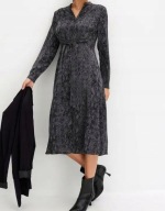 Okazja !_NOWA 199zł luksusowa KLASYCZNA sukienka PANTERA z paskiem r.44/46