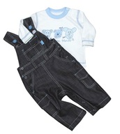 R. 80 polskie ogrodniczki dziecięce dżinsowe