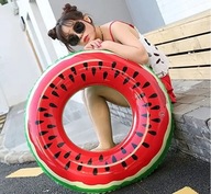 Materac KOŁO DMUCHANE DO WODY DO PŁYWANIA BASENU Arbuz XXL KÓŁKO 90 cm