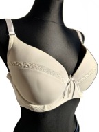 Piękny gładki biustonosz stanik 3 haftki r. 80D