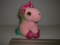 PLUSZOWY JEDNOROŻEC BRELOK DO KLUCZY ZAWIESZKA MASKOTKA RÓŻOWY 12CM